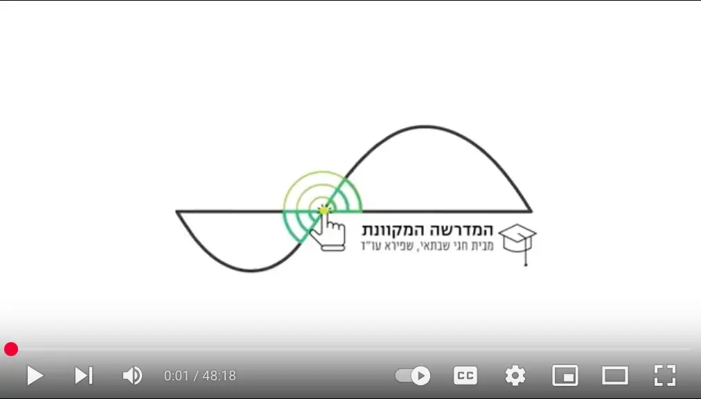 המדרשה המקוונת ב youtube